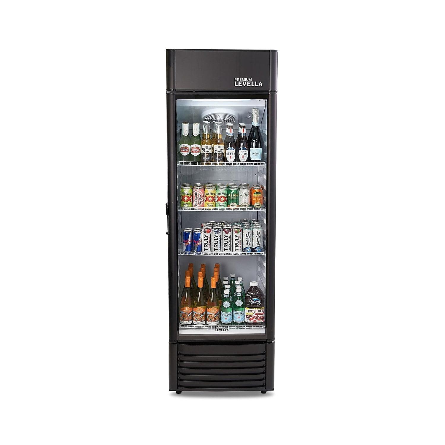 Black 12.5 cu ft Glass Door Beverage Refrigerator