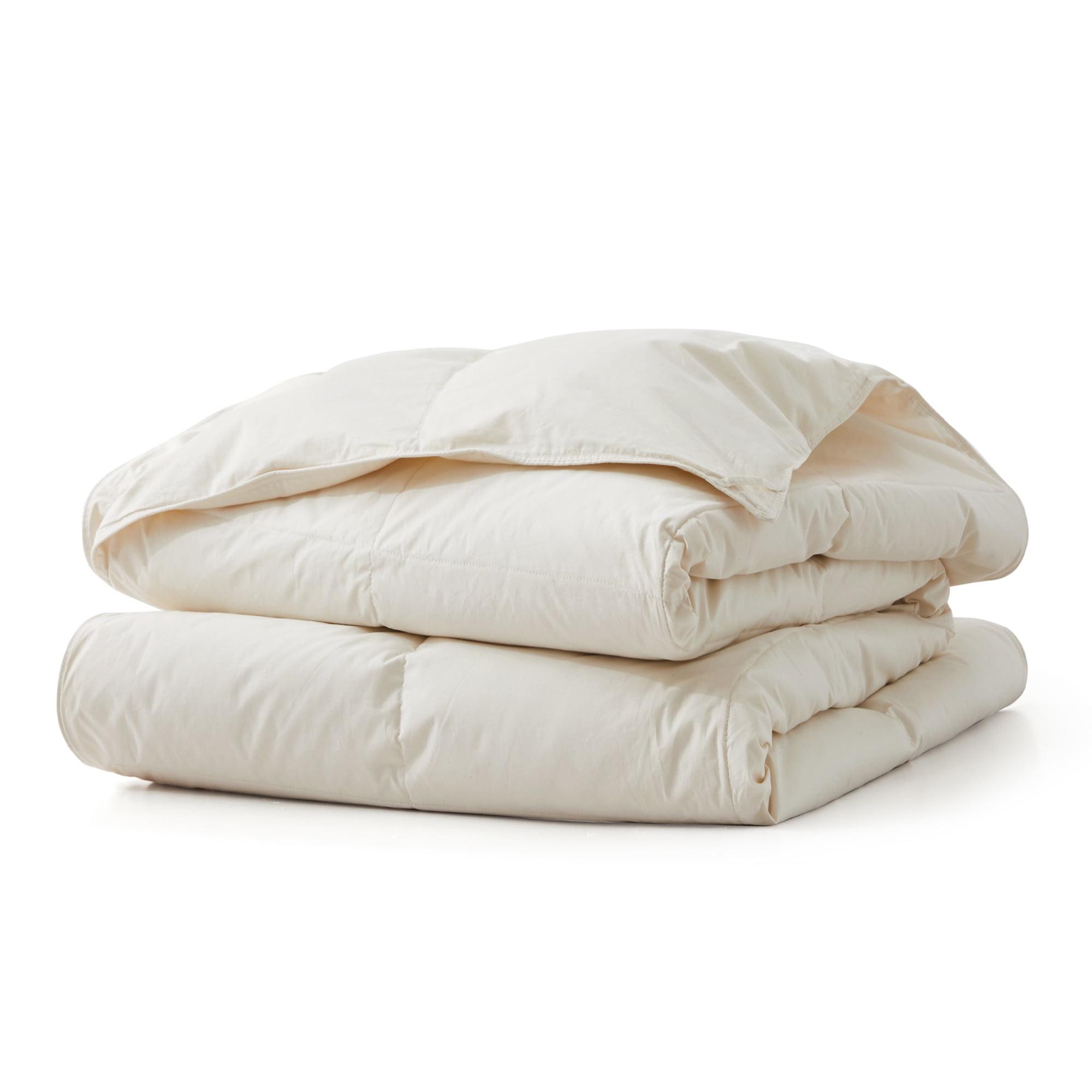 Full Size White Organic Cotton Down Comforter