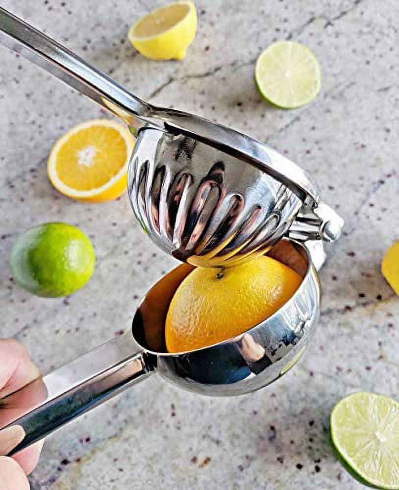 Premium Stainless Steel Manual Citrus Juicer with Large Bowl