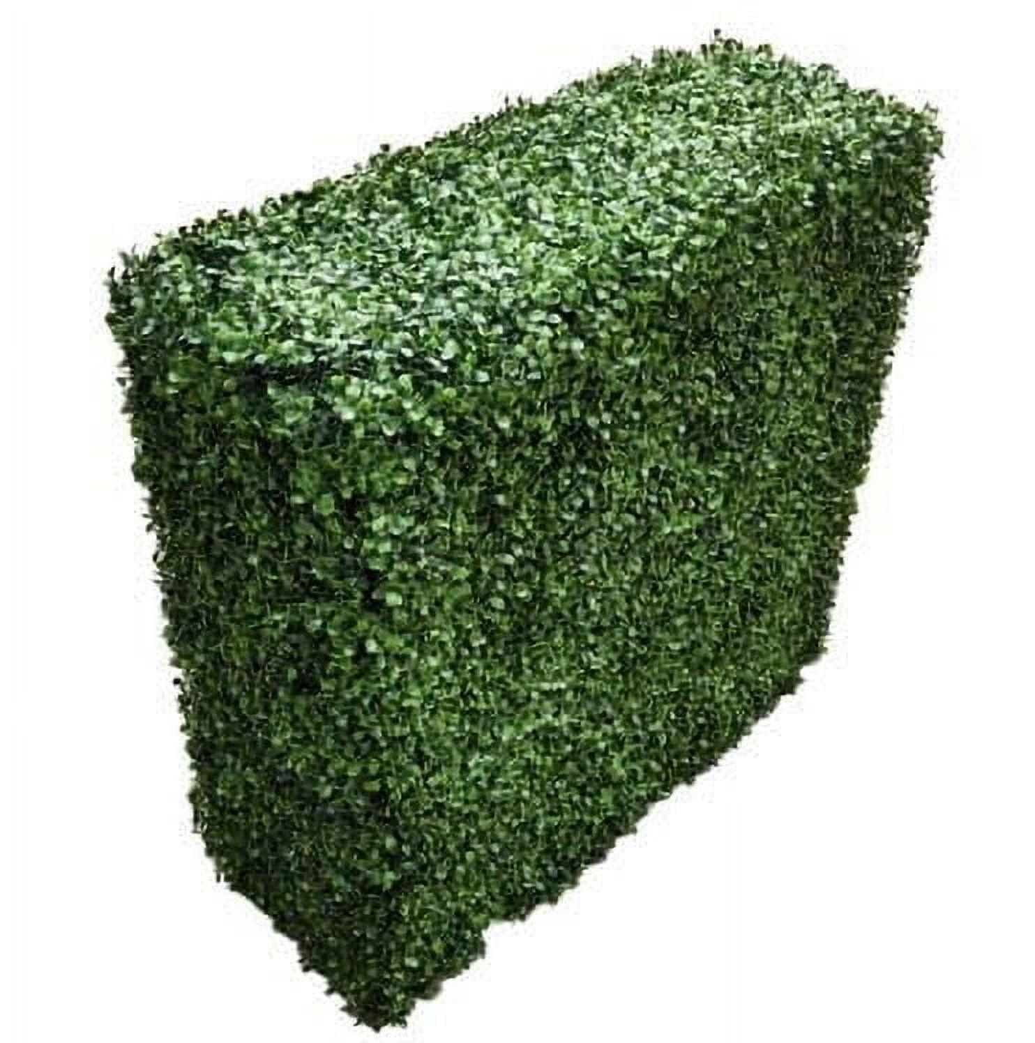 Designer Plants USA Premium Two Tone Green Artificial Boxwood Hedge 40"L x 40"H Commercial Grade UV Resistant