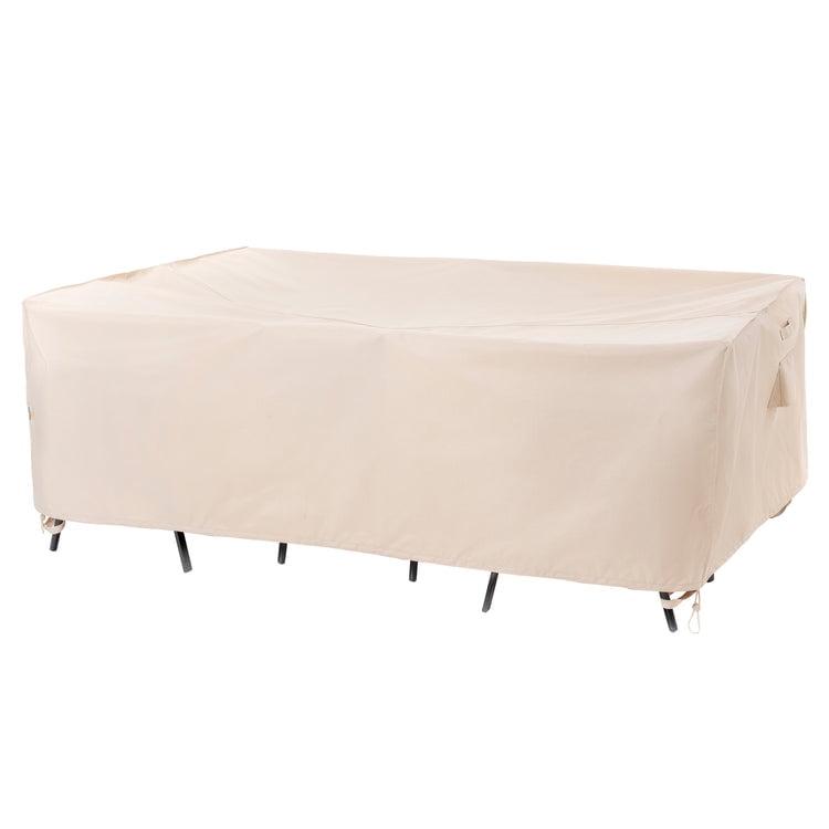 Premium Waterproof Outdoor Patio Rectangular Table Cover: Latest Rip-Stop Fabric, 3-Year Warranty