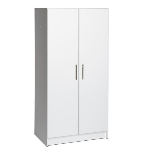 112" Elite with 9 Storage Cabinet Set White - Prepac: Laminated Composite Wood, Adjustable Shelves
