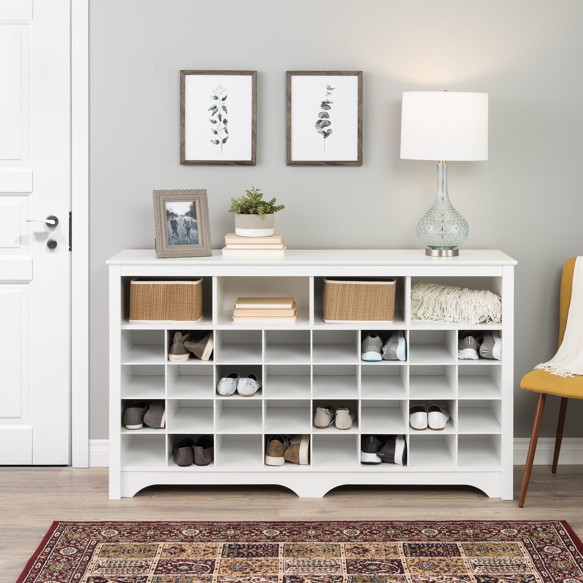 60" Entryway Shoe Cubby Console - Prepac