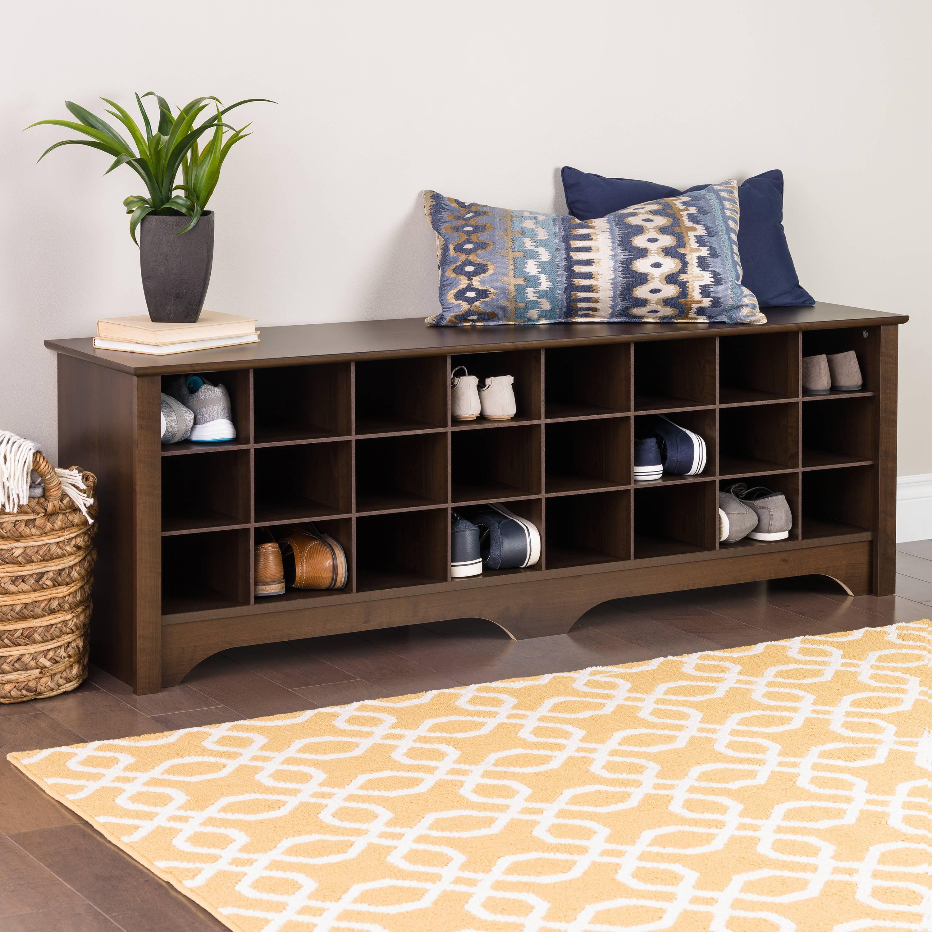 60" Shoe Cubby Bench - Prepac