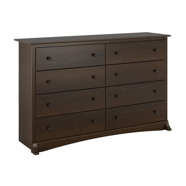 Sonoma 8 Drawer Dresser Espresso - Prepac: Laminated MDF, Metal Hardware, Includes Anti-Tip Kit