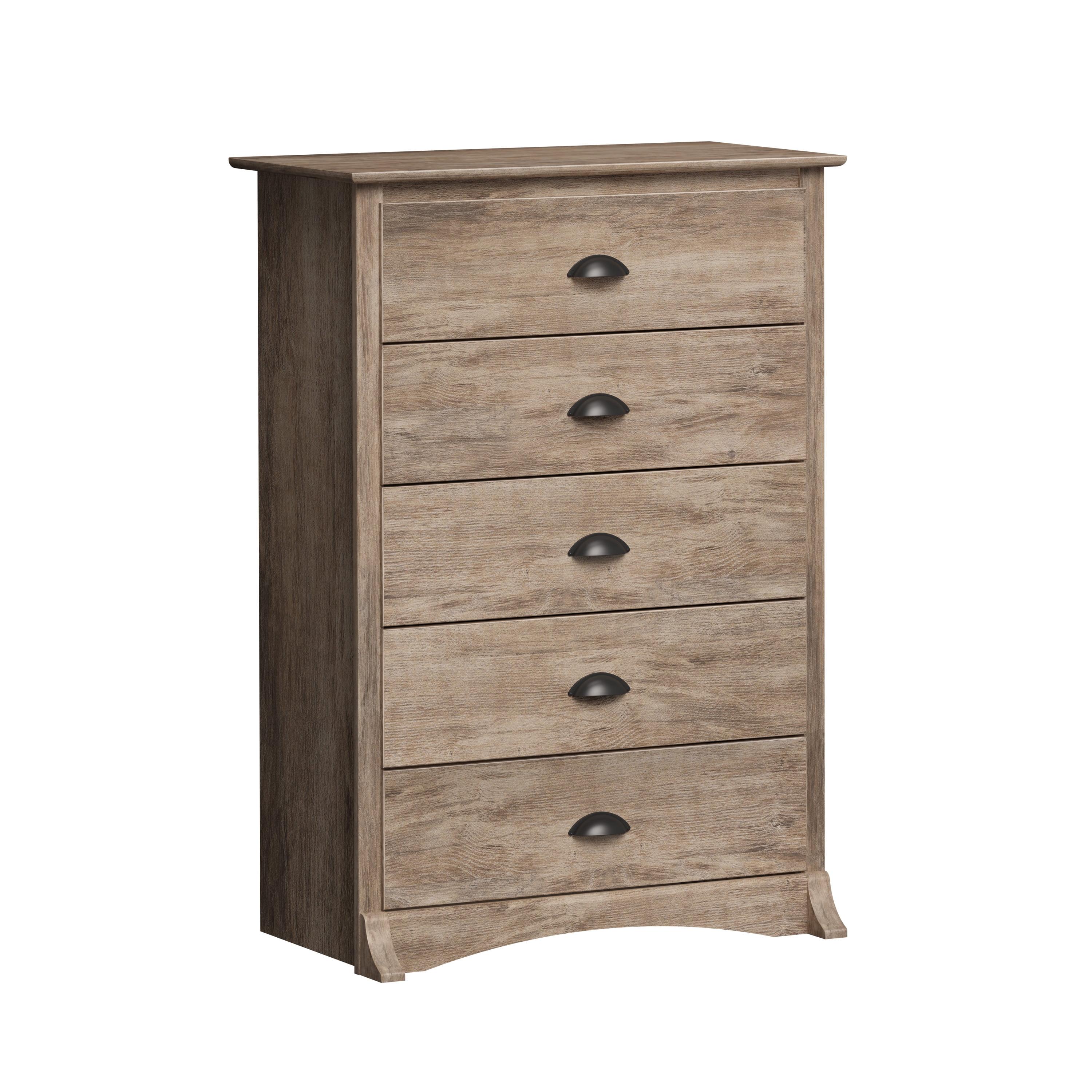 5 Drawer Salt Spring Dresser Drifted Gray - Prepac