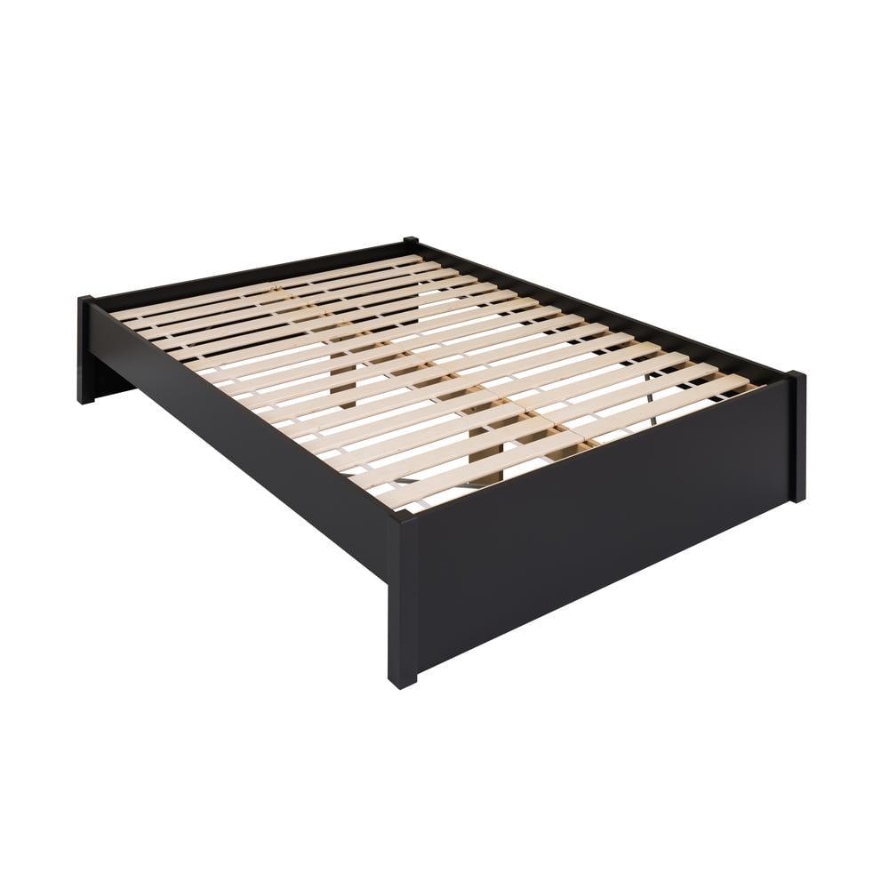 Prepac Select 4 Post Queen Platform Bed in Deep Black