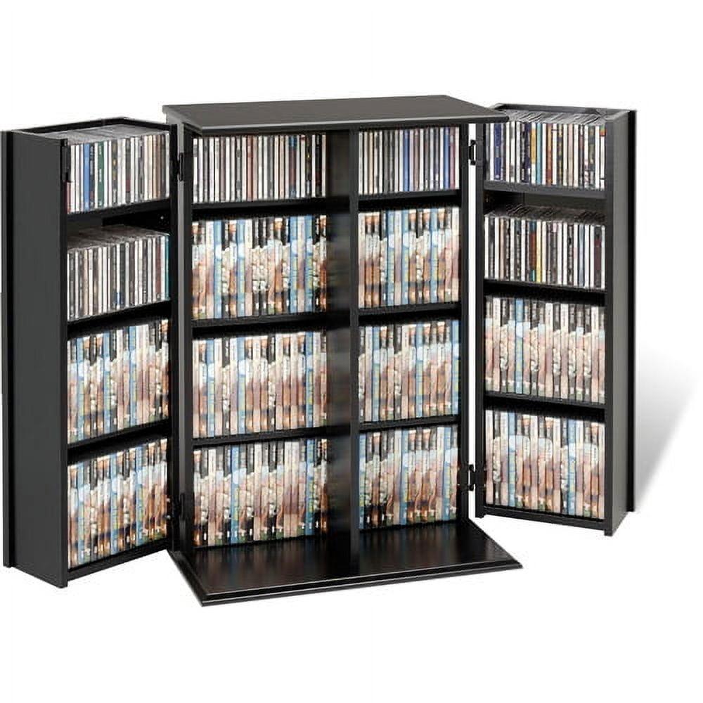 Locking Media Storage Cabinet Black - Prepac