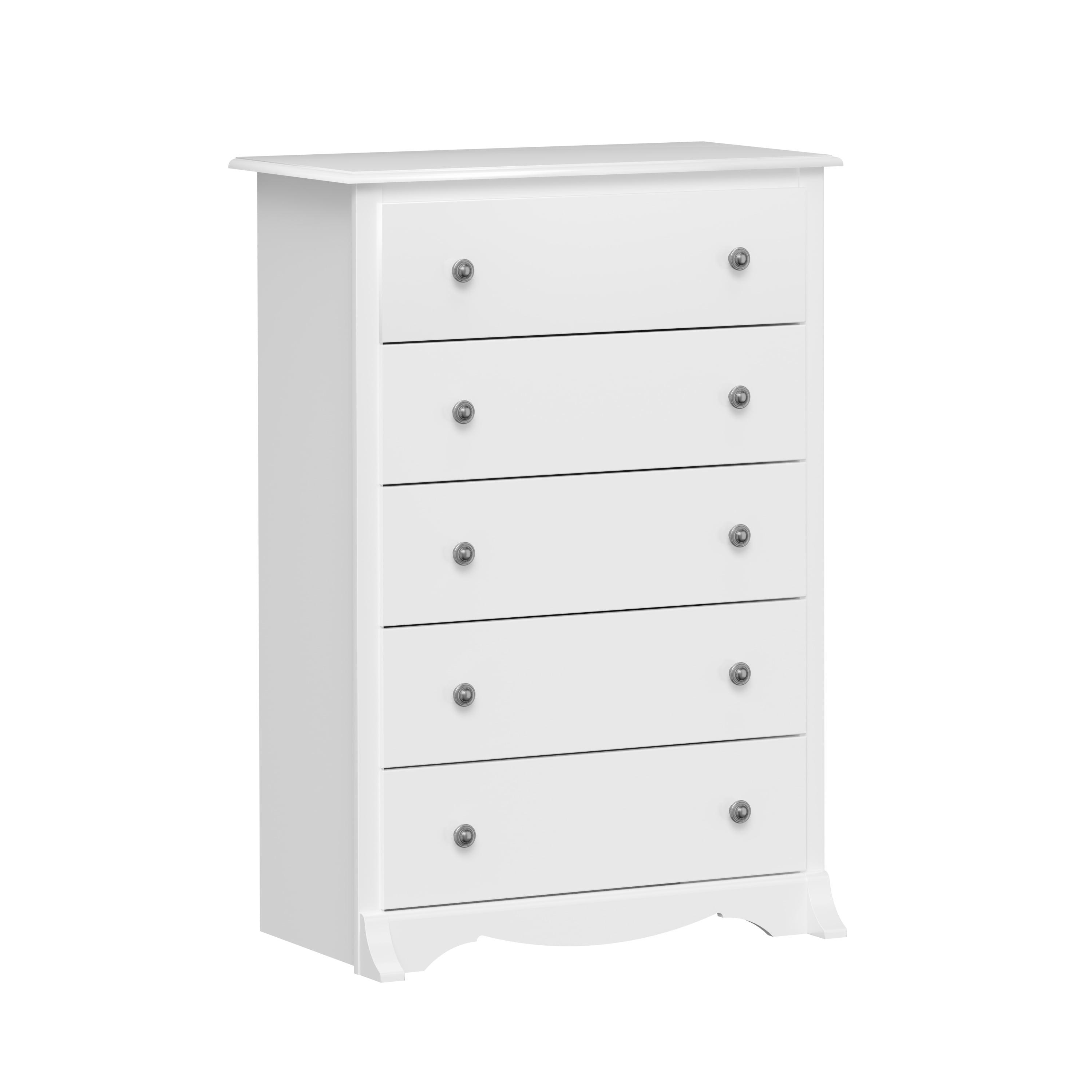 45.12" Monterey Vertical Dresser White - Prepac