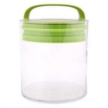 Green BPA-Free Plastic Airtight Food Storage Jar