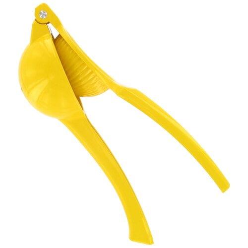 Prepworks Lemon Squeezer: Aluminum Citrus Press, Dishwasher-Safe, Yellow Juicer, 3" Height, 0.46 lbs