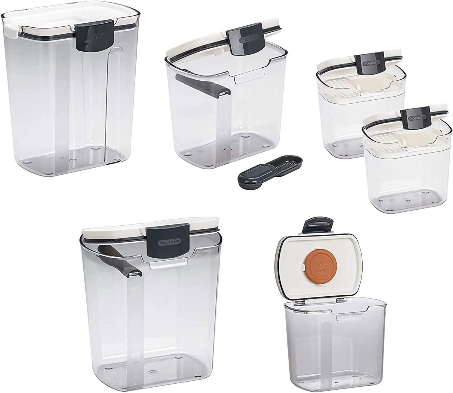 Clear Plastic 6-Piece Airtight Food Storage Container Set