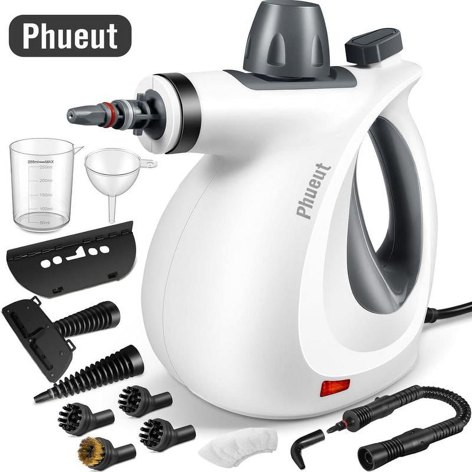 Phueutpros Steam Cleaner (STN-603), 1050W Power, High Temperature and Pressure, 12 Attachments Sets, Steamer for Tiles, Windows, and Sofas