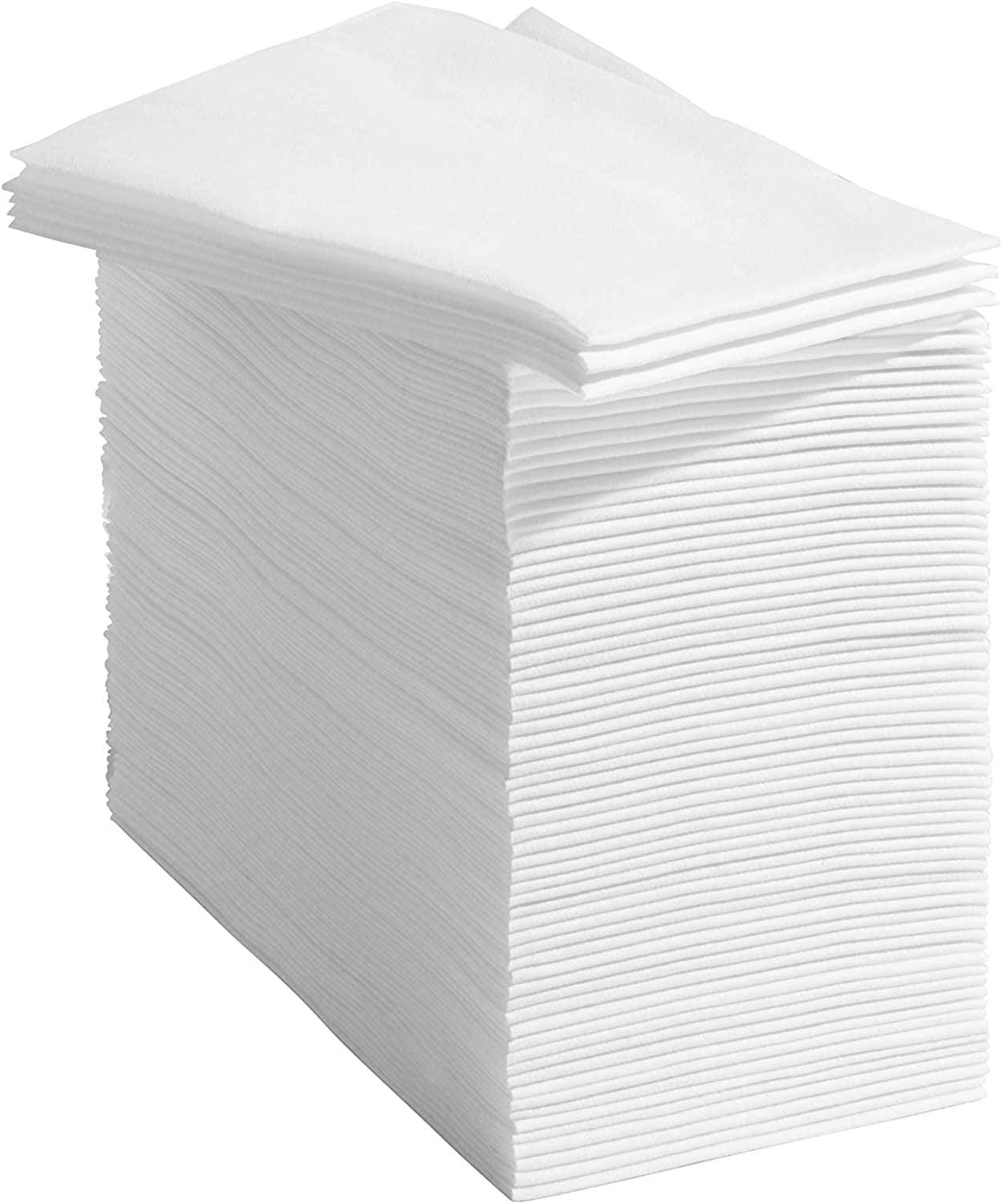 Prestee Feel Disposable Napkins-50 Linen, White