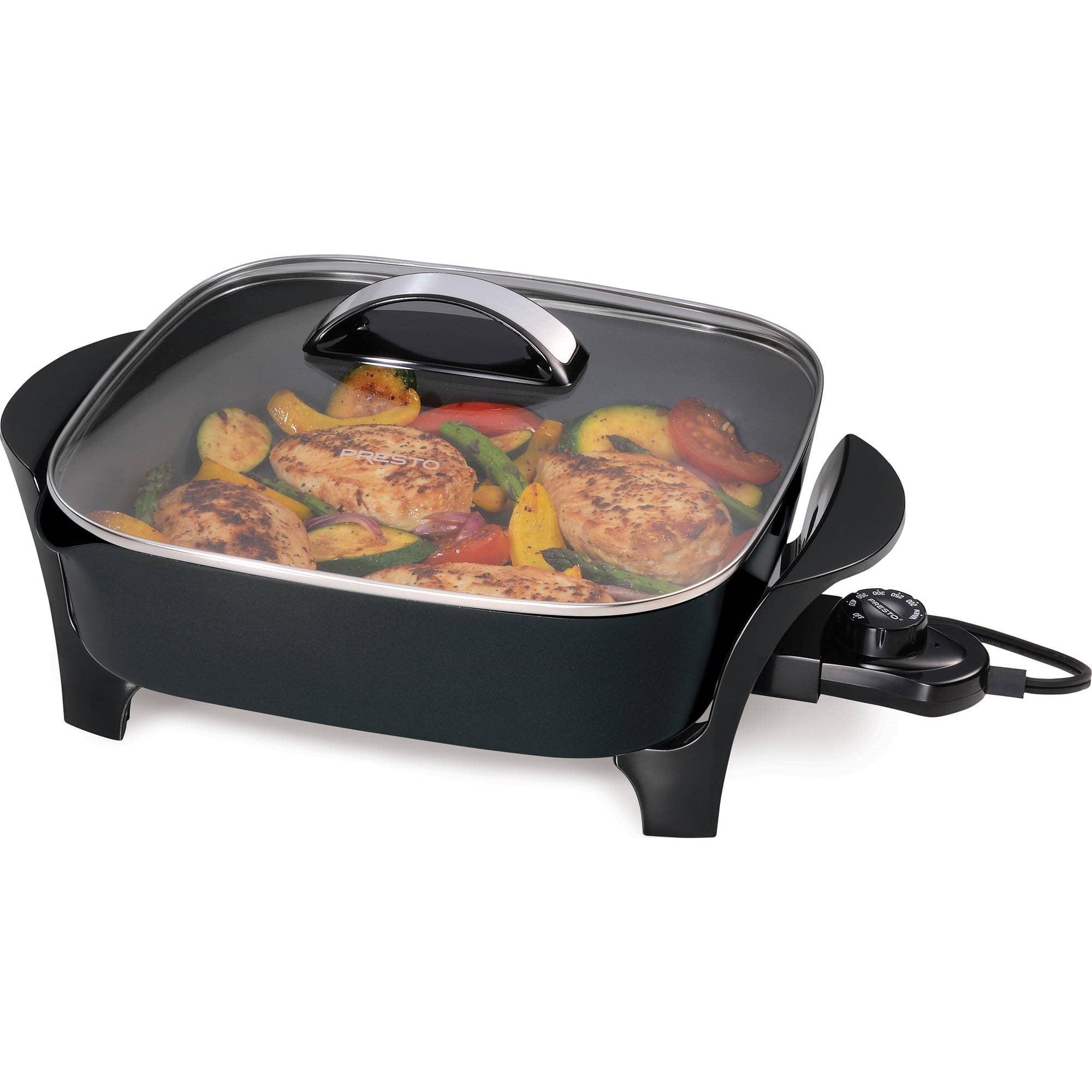 Presto Presto 12" Electric Skillet With Glass Lid