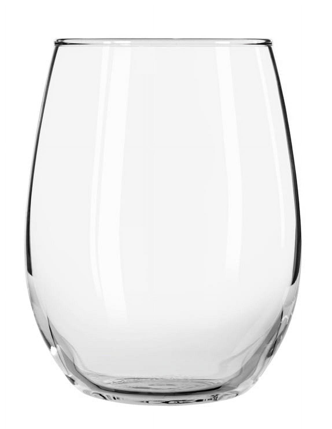 Libbey 15 oz Clear Stemless Wine Glass Set