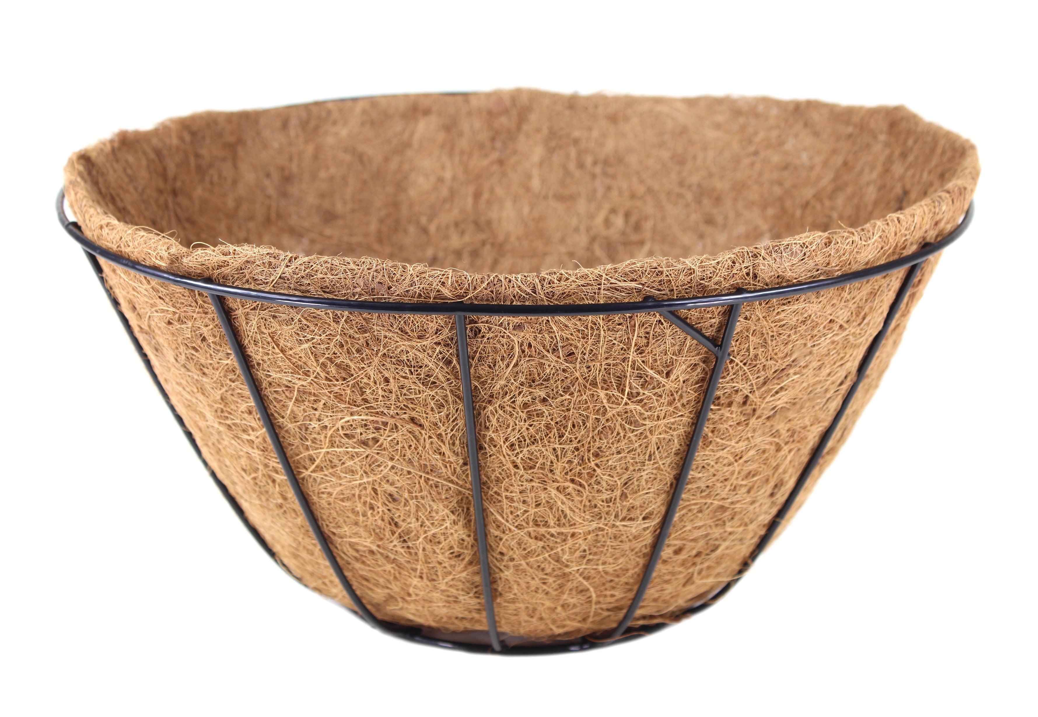 Pride Garden Products Grower Hanging Baskets with AquaSav Smart Coco Liner, 14in