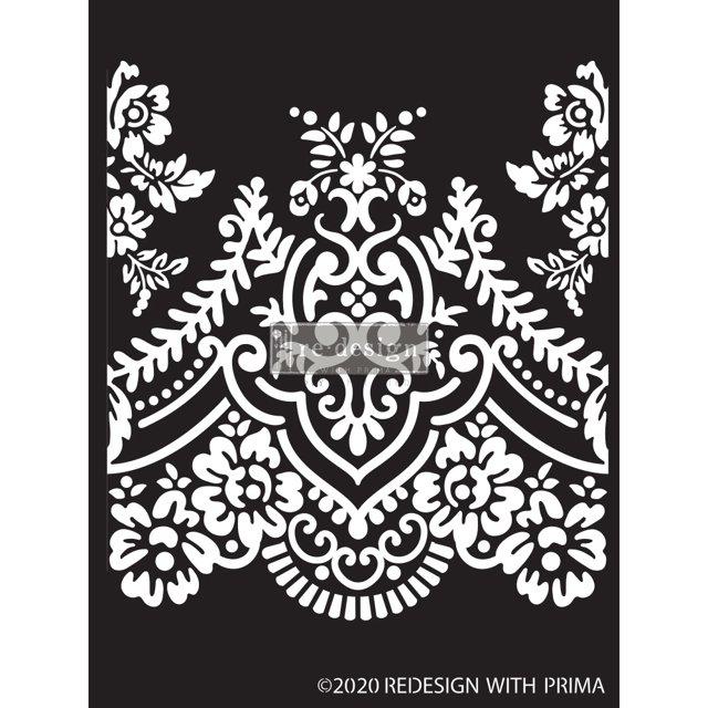 Prima Marketing Re-Design Decor Stencil 9"X13.5"-Elegant Lace