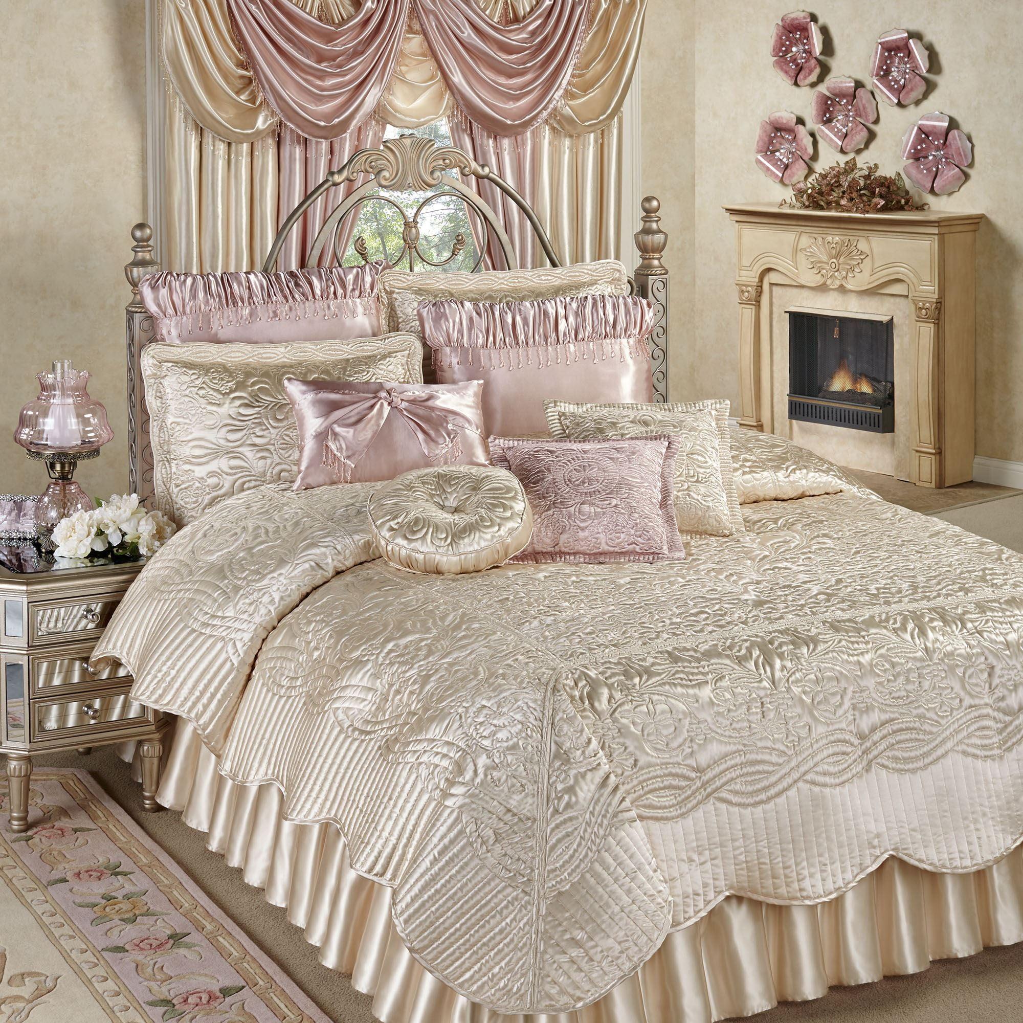 Prima Quilted Bedding and Accent Pillows Available in 5 Gemtone Colors to Mix and Match Pearl Coverlet Set Queen