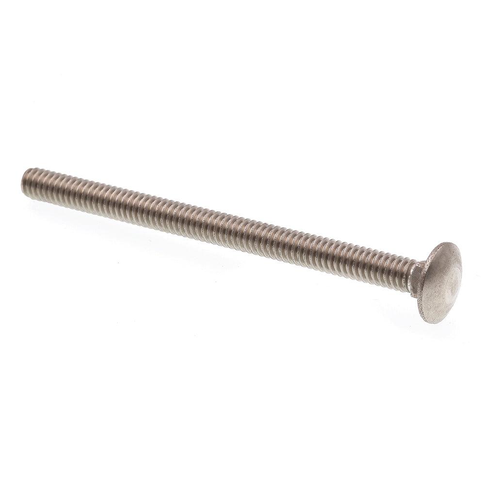 1/4"-20 x 3-1/2" Stainless Steel Domed Carriage Bolts, 15-Pack