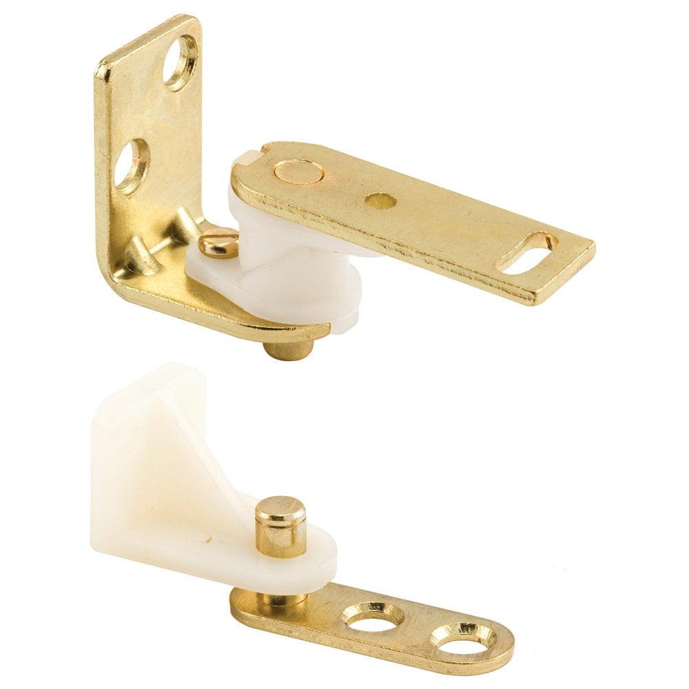 Brass Surface Mount Cafe Door Hinge Set