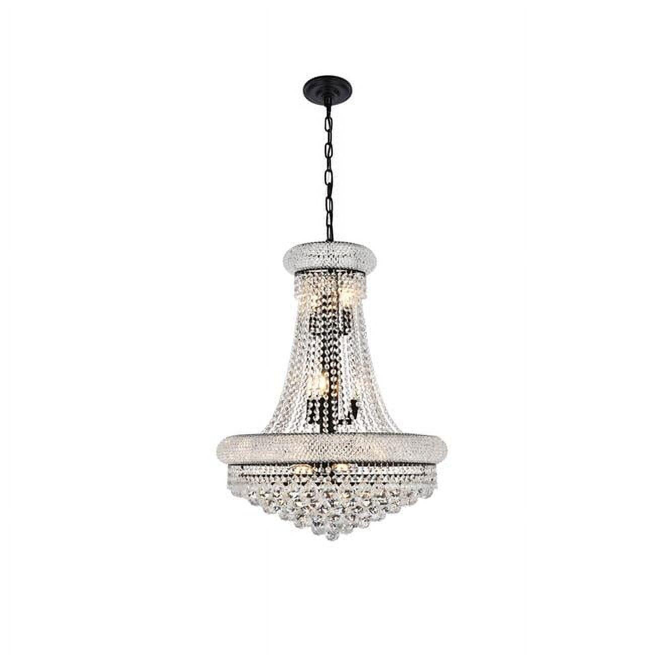 Primo Black and Crystal 14-Light Chandelier