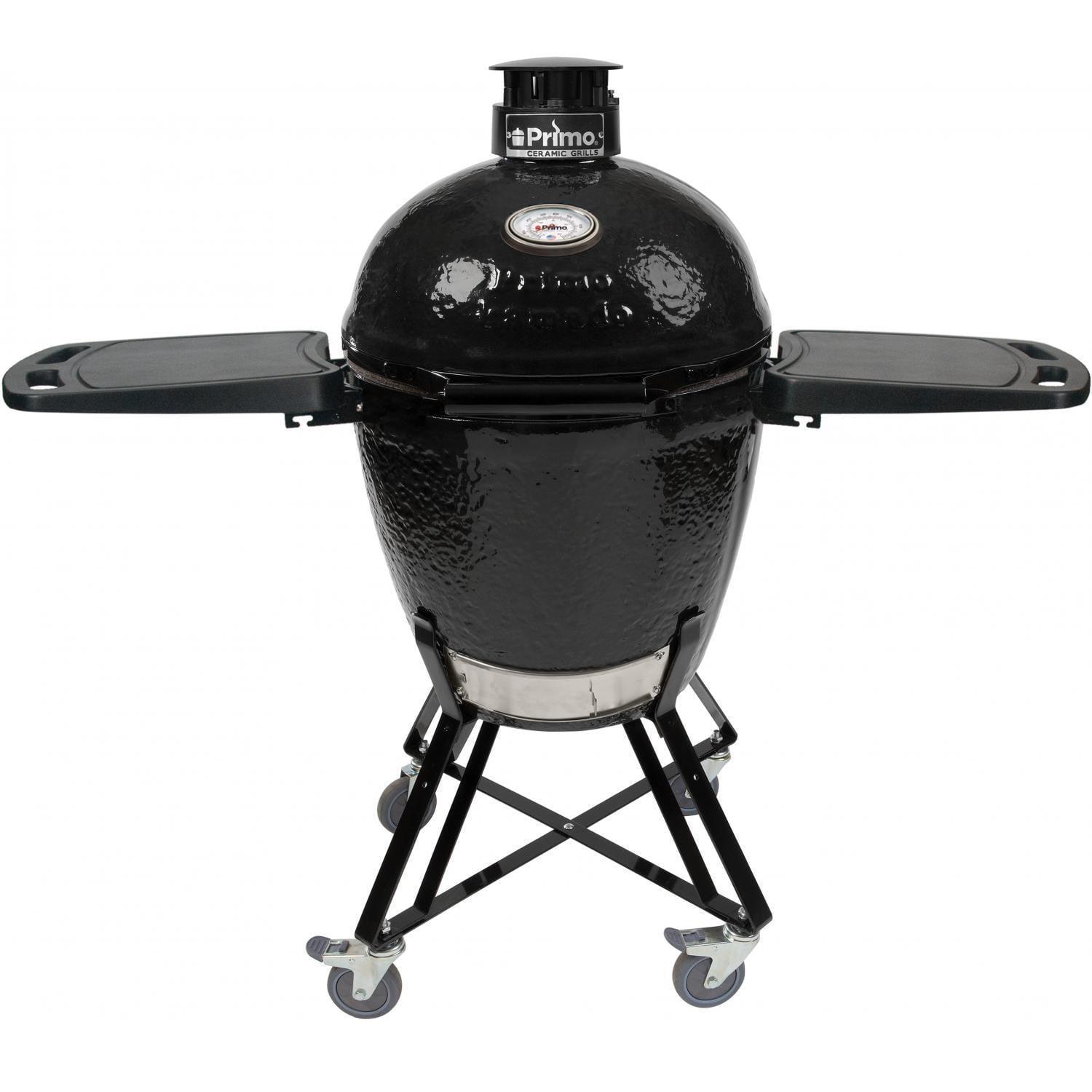 Primo 39.25" Stainless Steel Ceramic Kamado Grill with Smoker