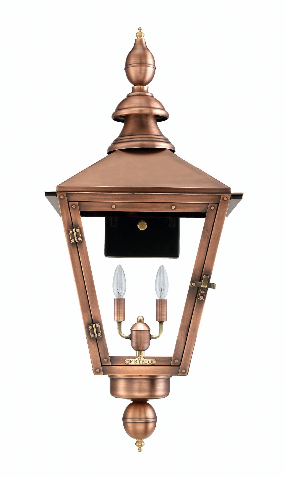 Primo Lanterns Ct-35E Charleston 33" Wide 3 Light Outdoor Wall-Mounted Lantern I - Copper