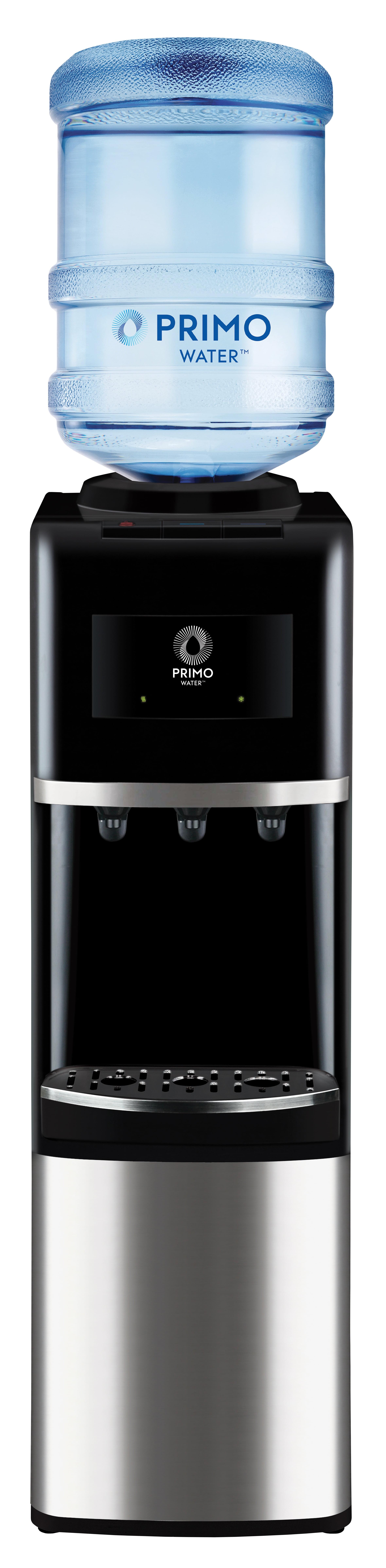 Primo Deluxe Freestanding Water Dispenser - Black: 5 Gallon Hot & Cold Water Cooler, Energy Star Certified, 500W
