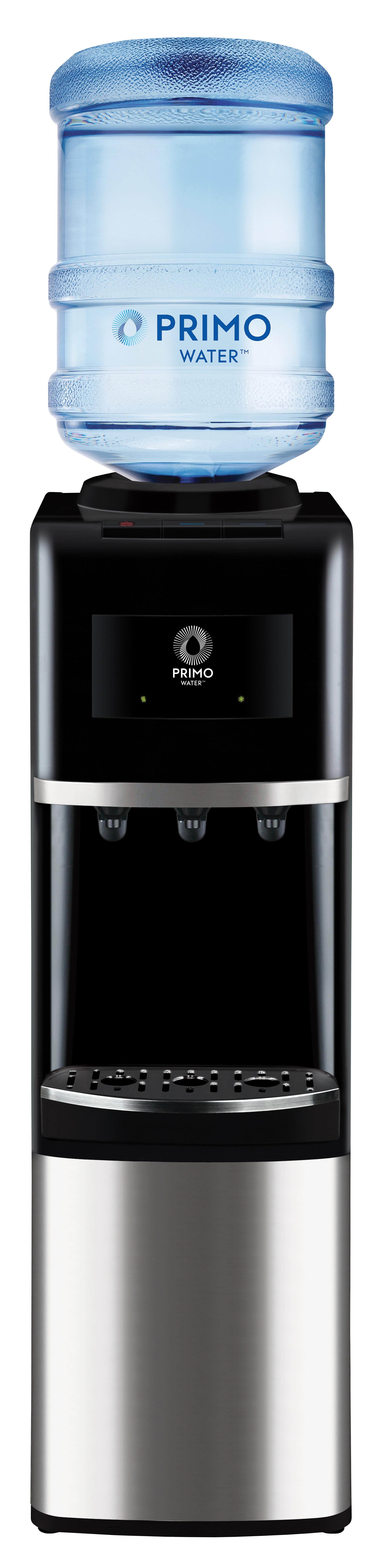 Primo Black and Stainless Steel Top Load Water Dispenser