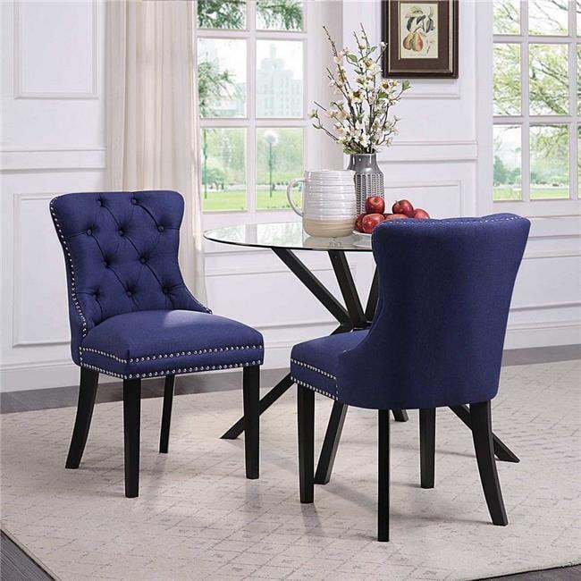 Luxurious Black Velvet Upholstered Dining Chair