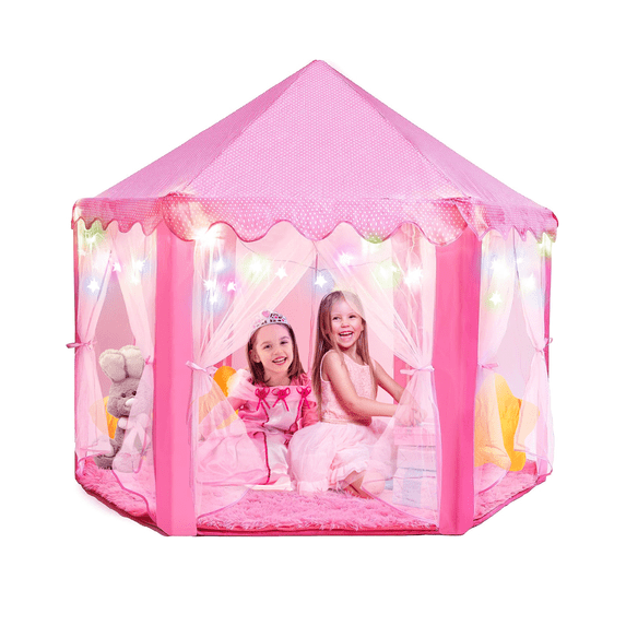 Princess Tent for Kids Tent - 55" X 53" with Led Star Lights | Princess Toys | Toddler Play Tent | Playhouse | Princess Castle