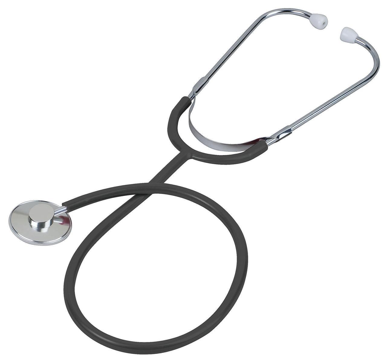 Prism Series Aluminum Single Head Nurse Stethoscope, Black, Boxed