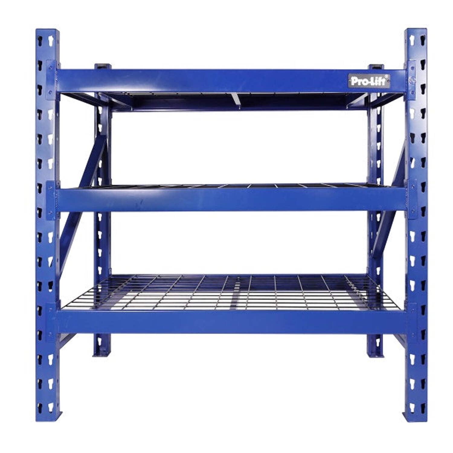 Pro-Lift Blue Heavy Duty 3-Tier Steel Garage Shelving Unit