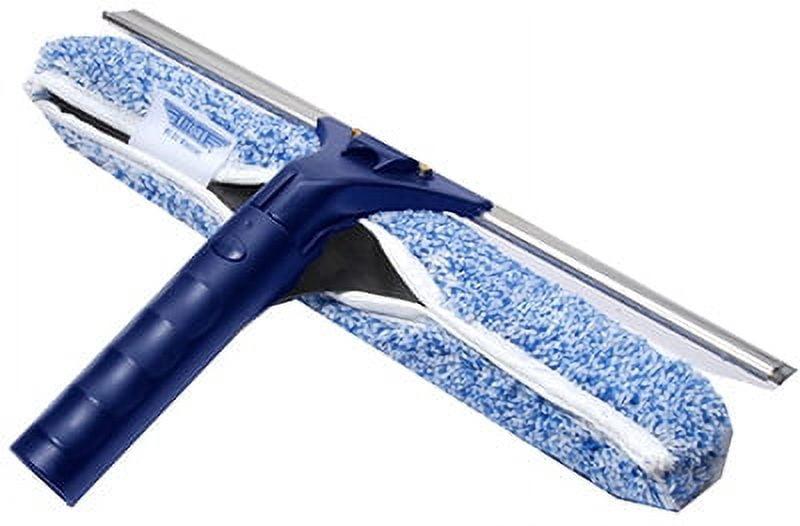 Ettore Blue Plastic Backflip Squeegee and Washer Scrubber