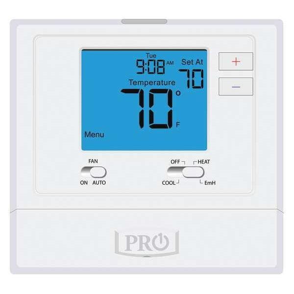 Pro1 T721 White Digital Non-Programmable Heat Pump Thermostat