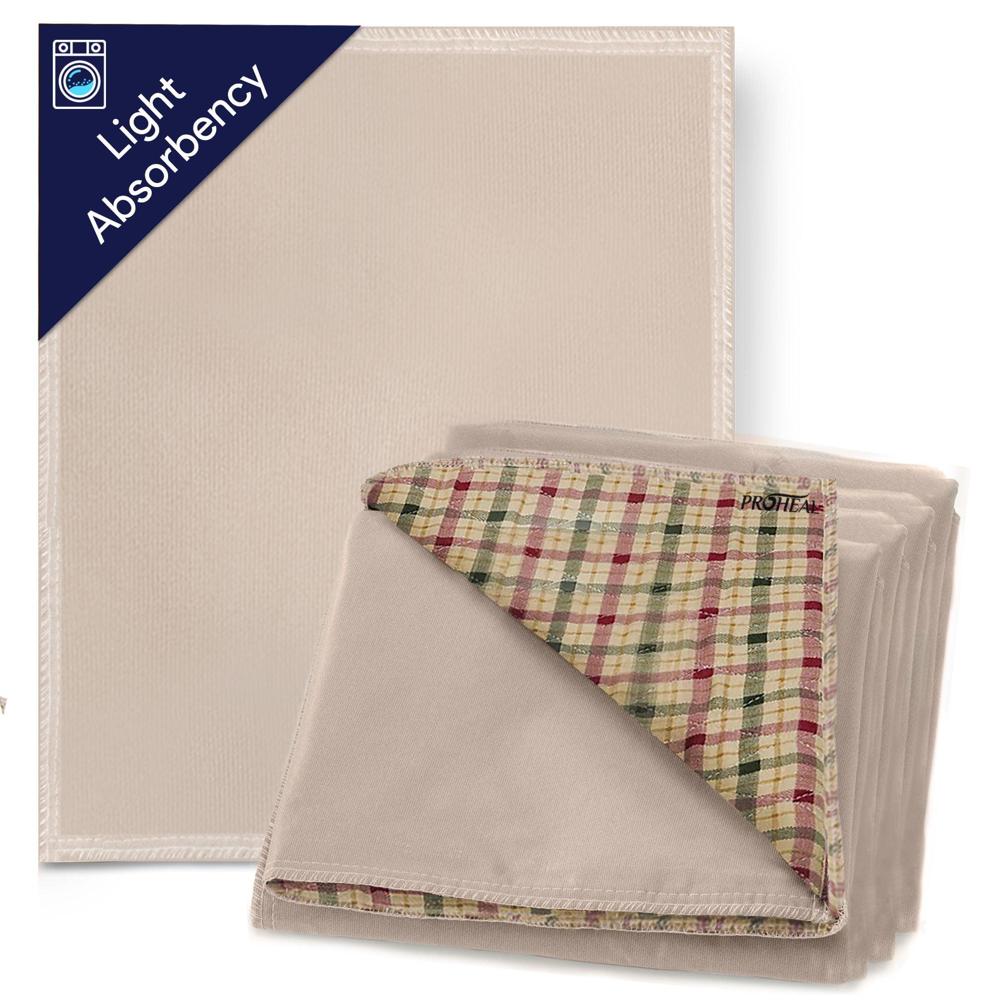 MaxProtect Plaid Reusable Absorbent Pee Pads - 34" x 36"