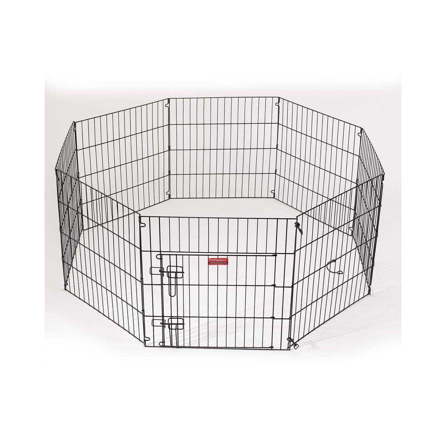 ProSelect Black Metal Exercise Pen with Door, 36 Inch