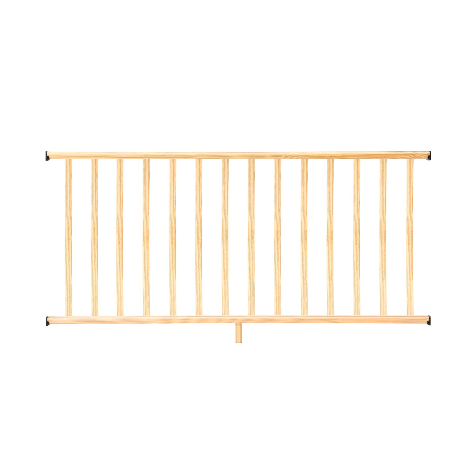 ProWood 6 ft. Routed Pressure-Treated Wood Railing Kit with Square Wood Balusters