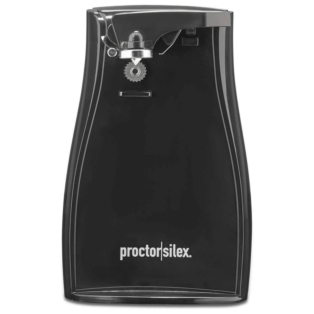 Proctor Silex Black Ergonomic Electric Can Opener