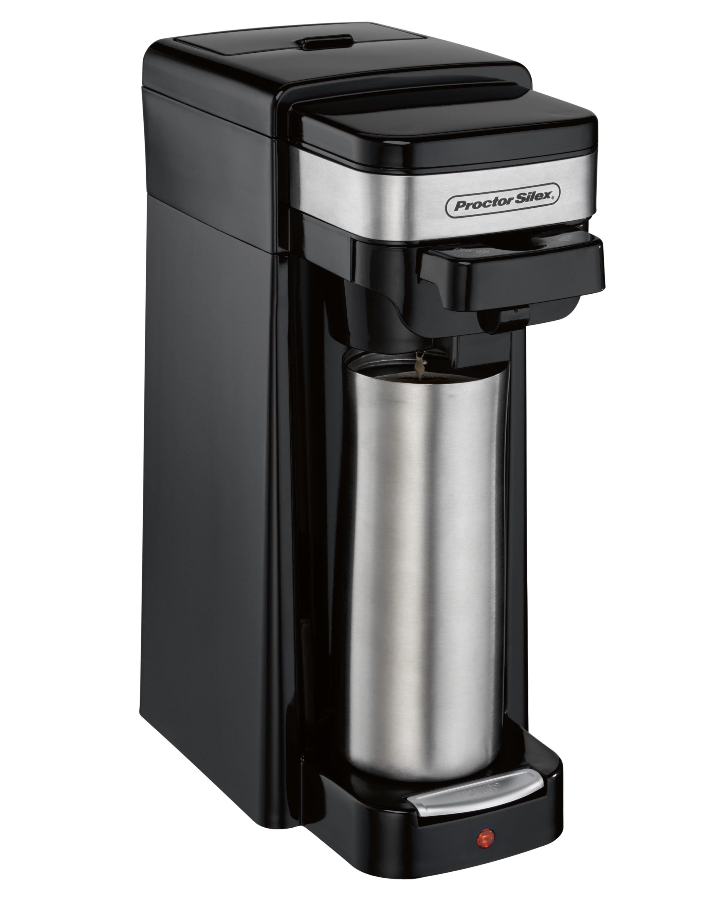 Proctor Silex Single Serve Coffee Maker Compatible w/ K-Cup Pods or Grounds  (Used)