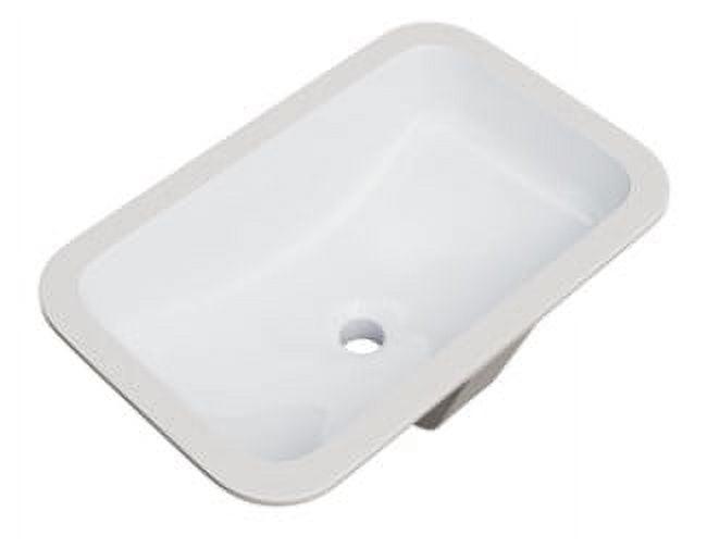 Norris 20-7/16" Rectangular Vitreous China Undermount Bathroom Sink with Overflow