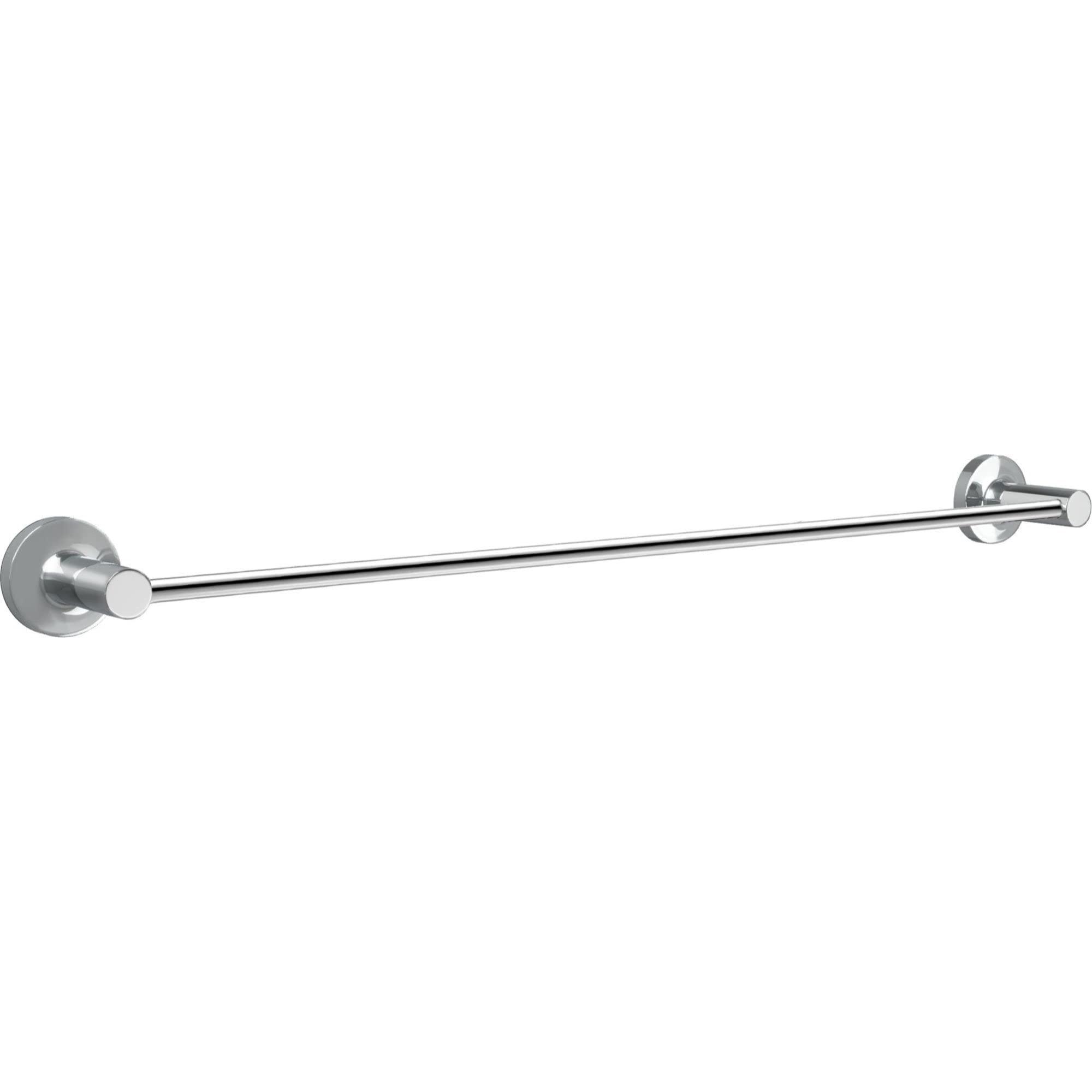 Pixley 24-Inch Chrome Wall Mounted Single Towel Bar