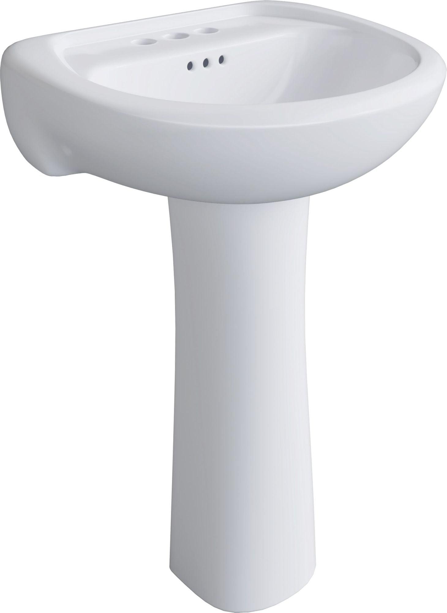 Proflo Proflo 18'' White Vitreous China Oval Bathroom Sink PF5004WH