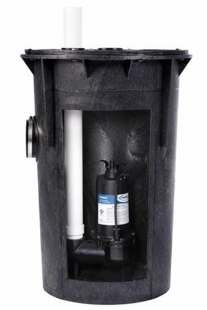 Proflo 1/2 HP Black Cast Iron Simplex Sewage Pump Kit