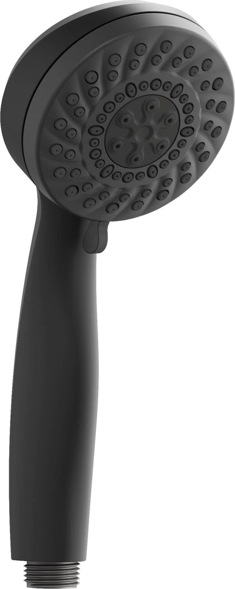 Matte Black Multi-Function Handheld Shower Head