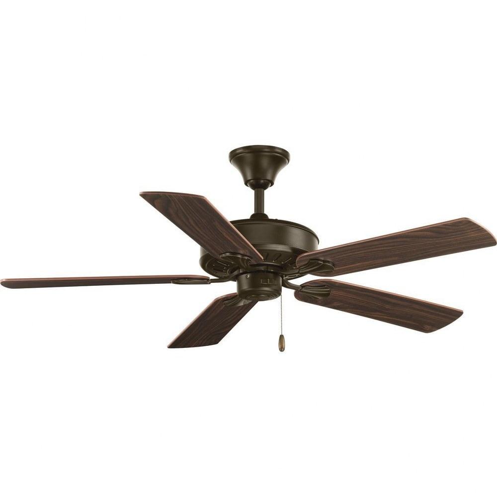 Progress Lighting P2503 Air Pro 5 Blade Hanging Indoor Ceiling Fan - Bronze