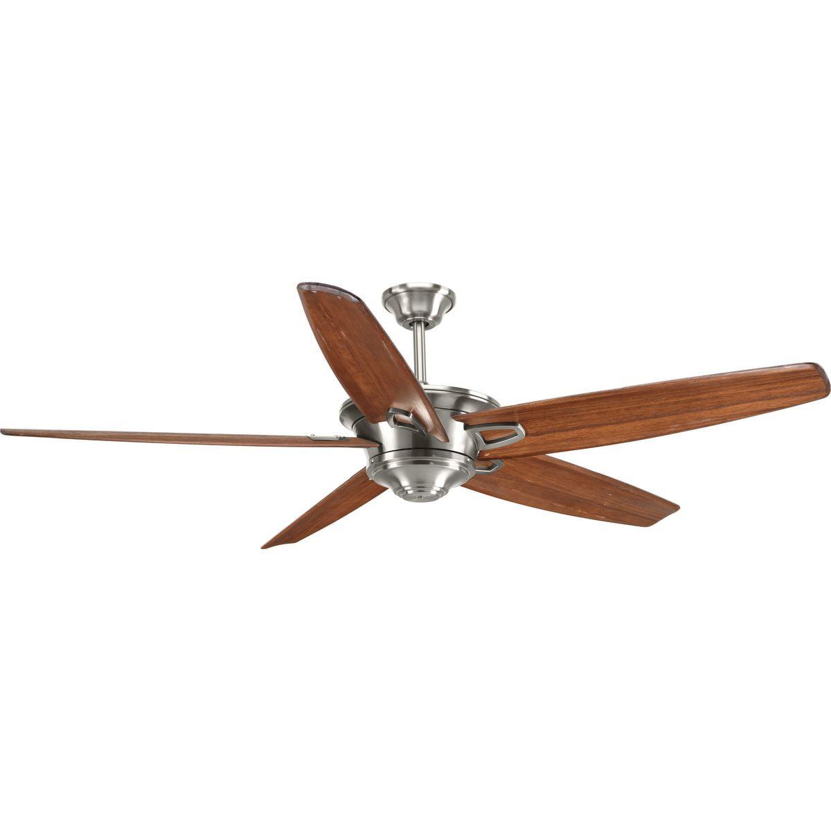 P2560-09-Progress Lighting-Caleb - 68 Inch 5 Blade Ceiling Fan-Brushed Nickel Finish