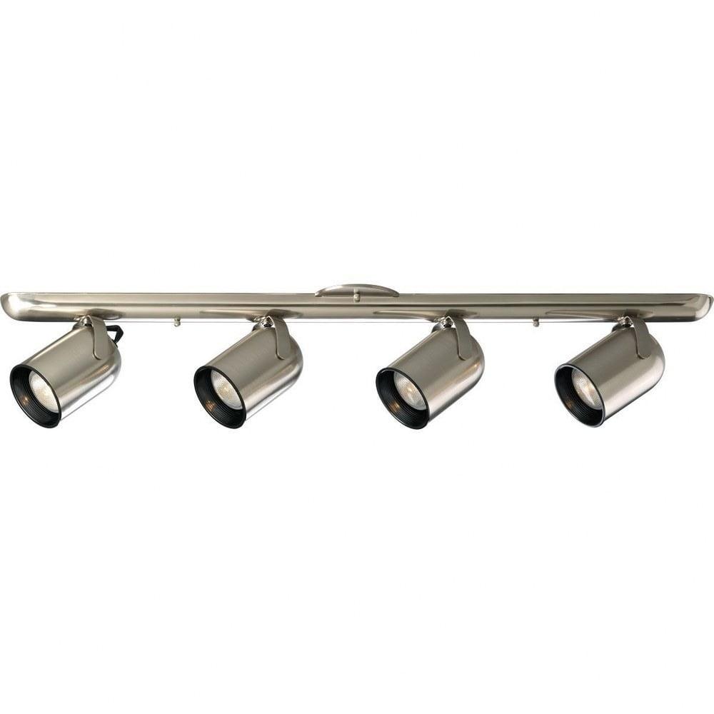 Brushed Nickel 36" 4-Light Directional Track Lighting Kit