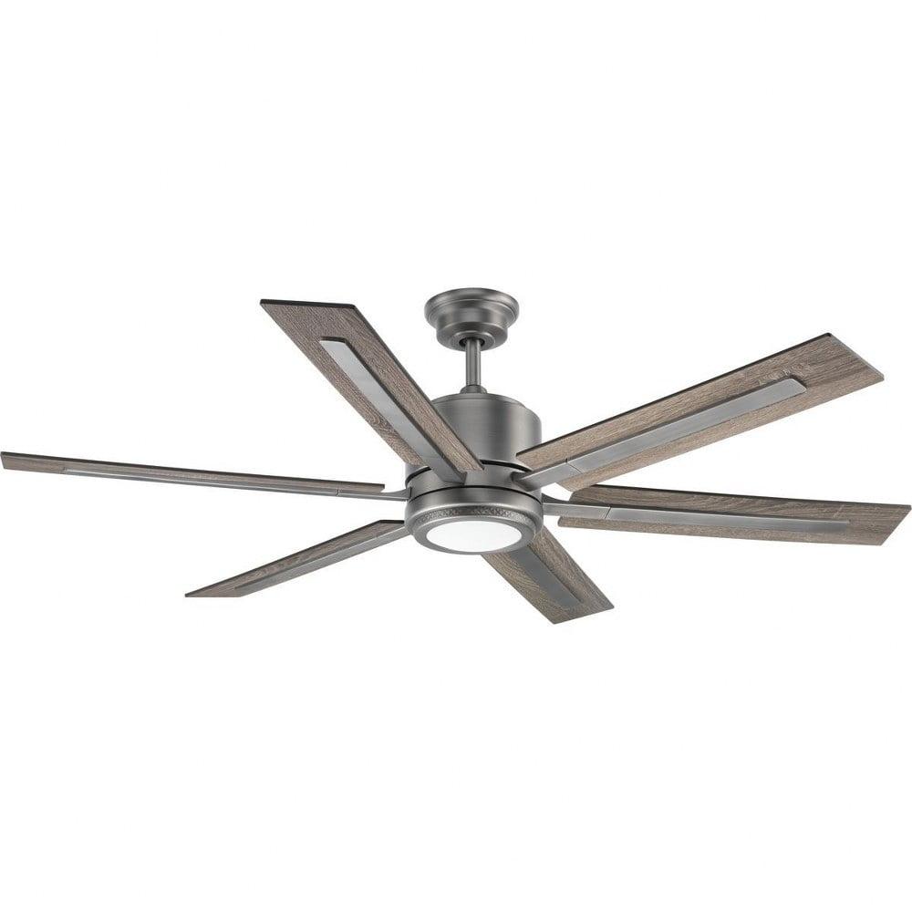 P2586-8130K-Progress Lighting-Glandon - Wide - Ceiling Fan - 1 Light - Handheld Remote in Transitional style - 60 Inches wide by 17.13 Inches